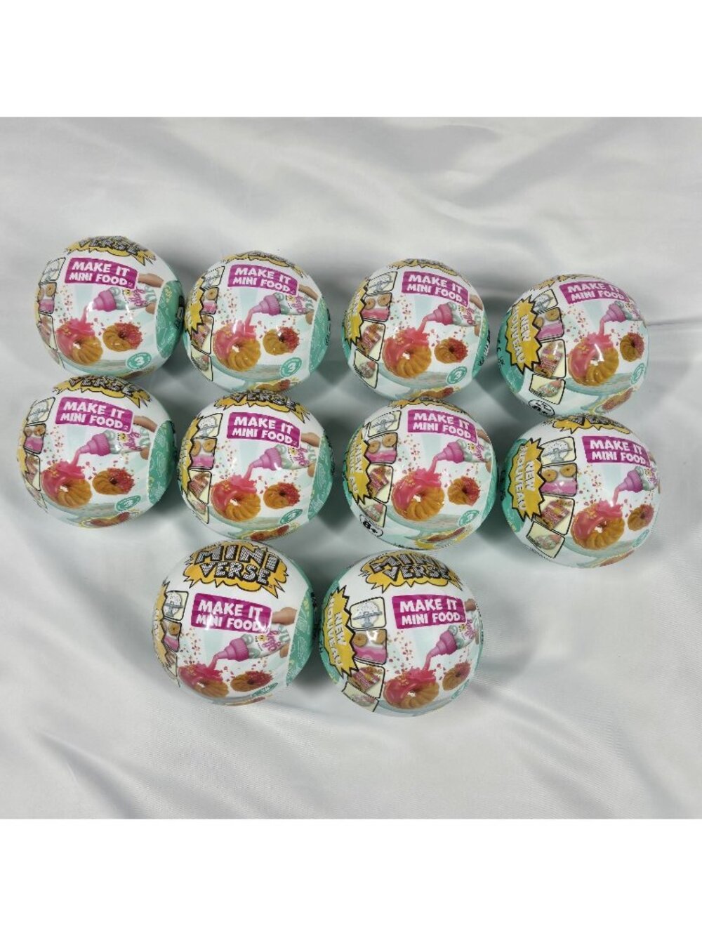 MGA's Miniverse Make It Mini Food Series 3 Lot of 10 Sealed Mystery Balls